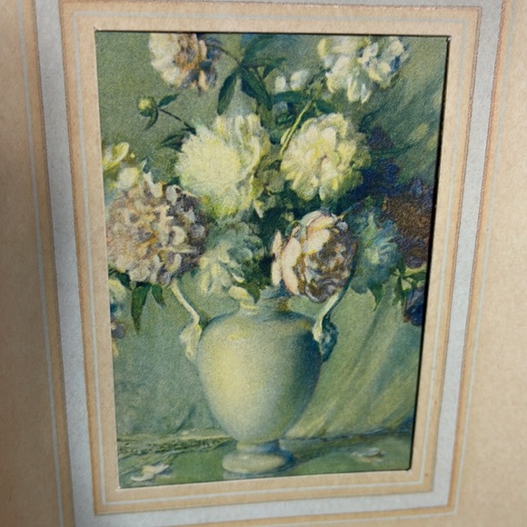 Vintage Antique Lithograph Floral Gallery Wall Set of 3 - Picture 5 of 12